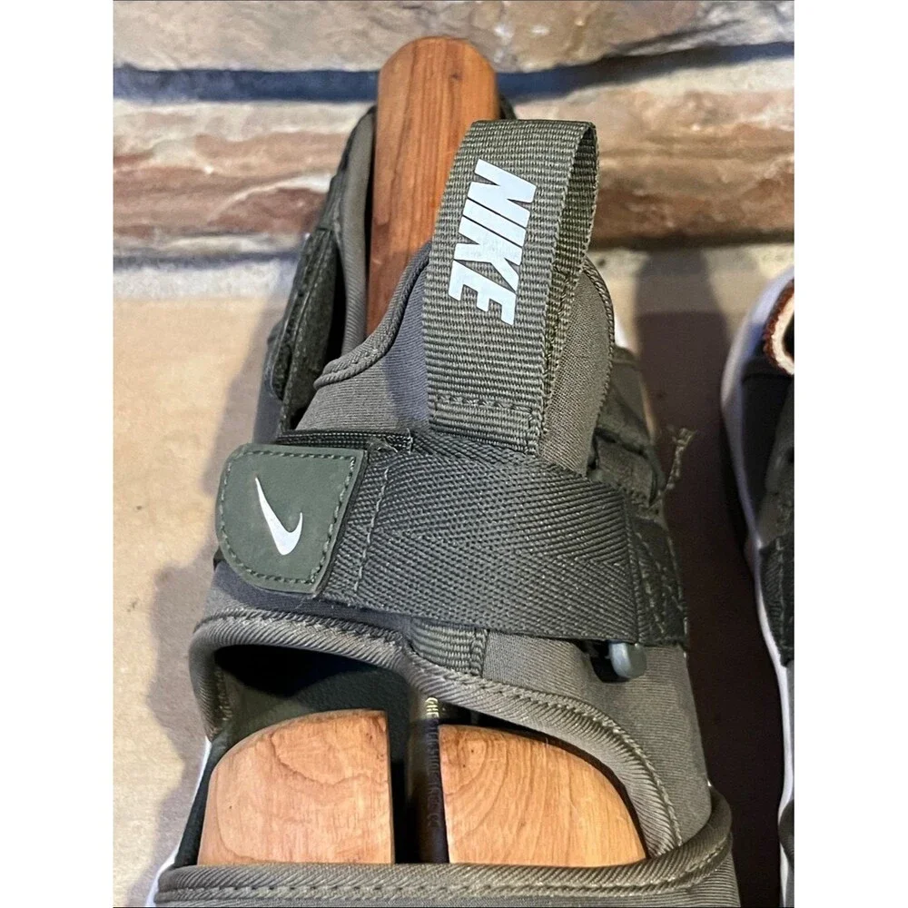 Nike Canyon Olive Green Athletic Sandals with White Sole